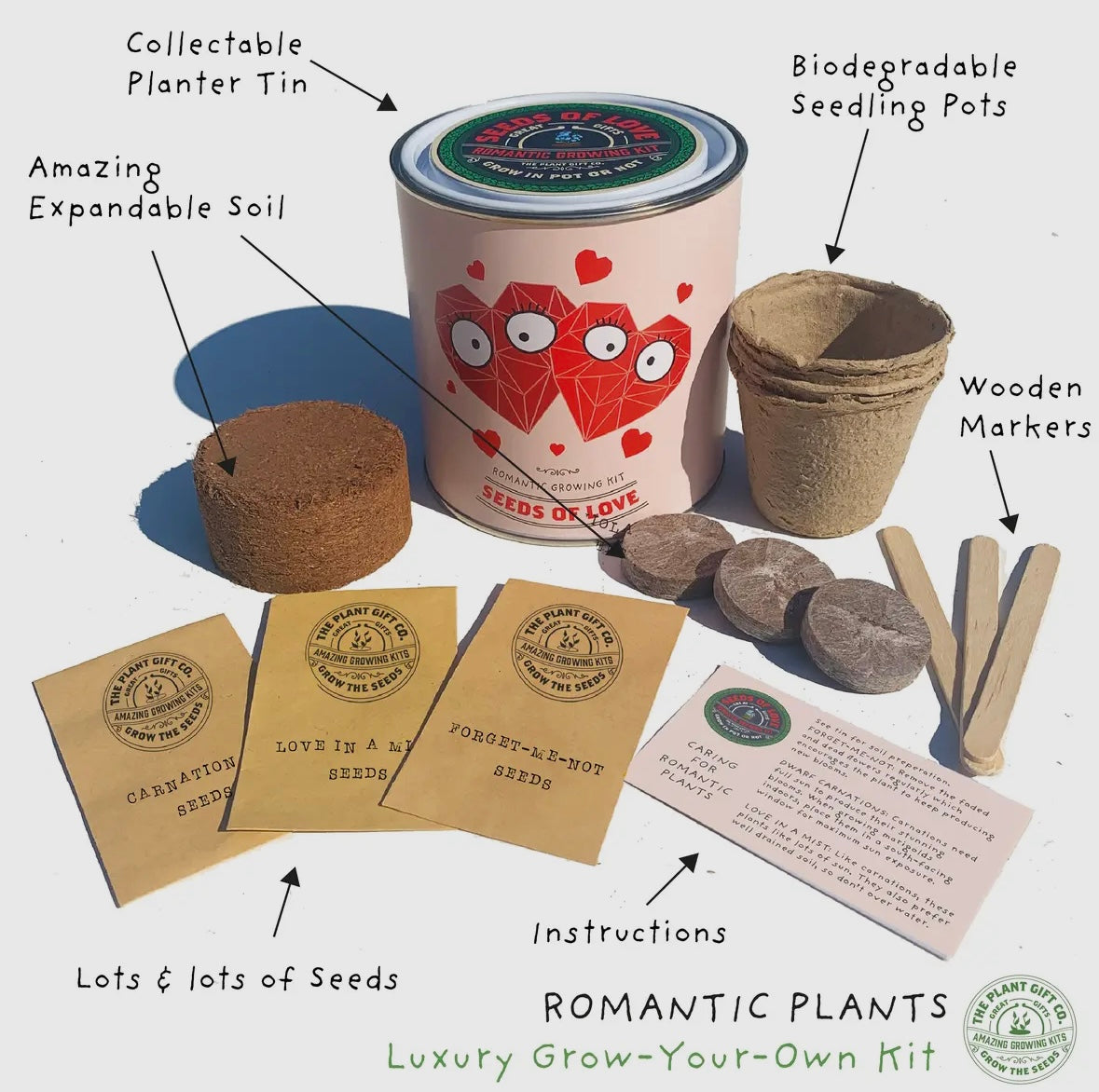 Grow Your Own Plants Kit - Ideal for Beginners and Experienced Gardeners