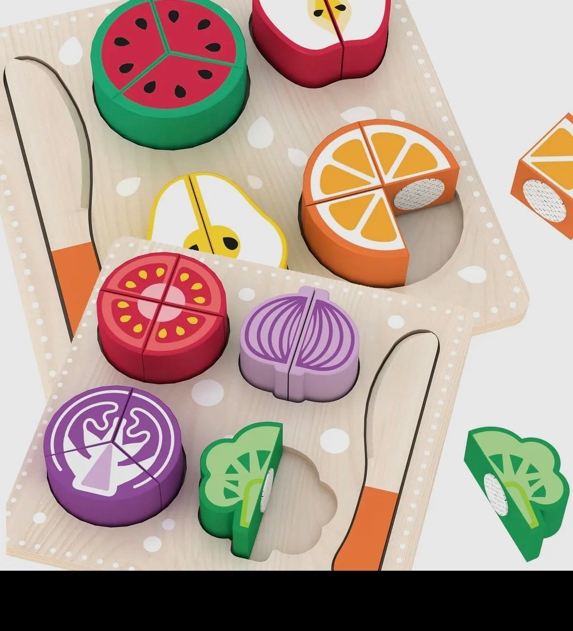 Fruits and Vegetables Puzzle Play set