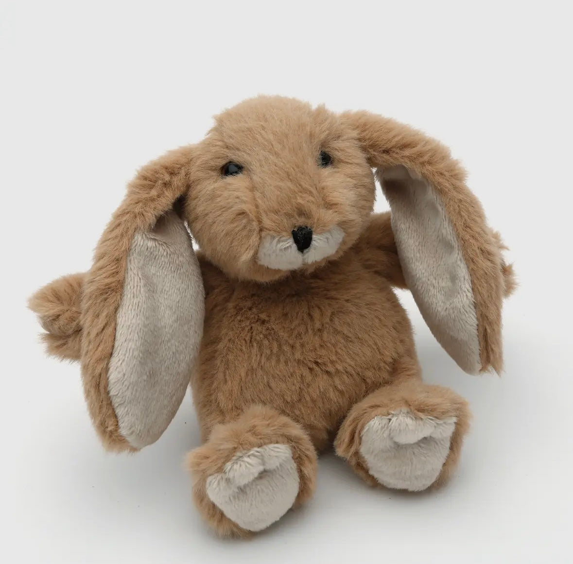 Mini Bunny Plush Soft Toy in Brown, perfect for cuddling and play, suitable from birth