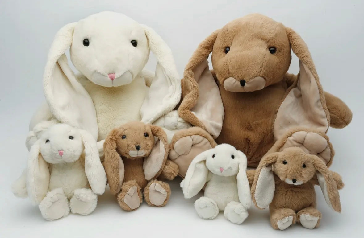 Charming Mini Bunny Plush Soft Toy, showcasing soft texture and whimsical design, safe for newborns and toddlers