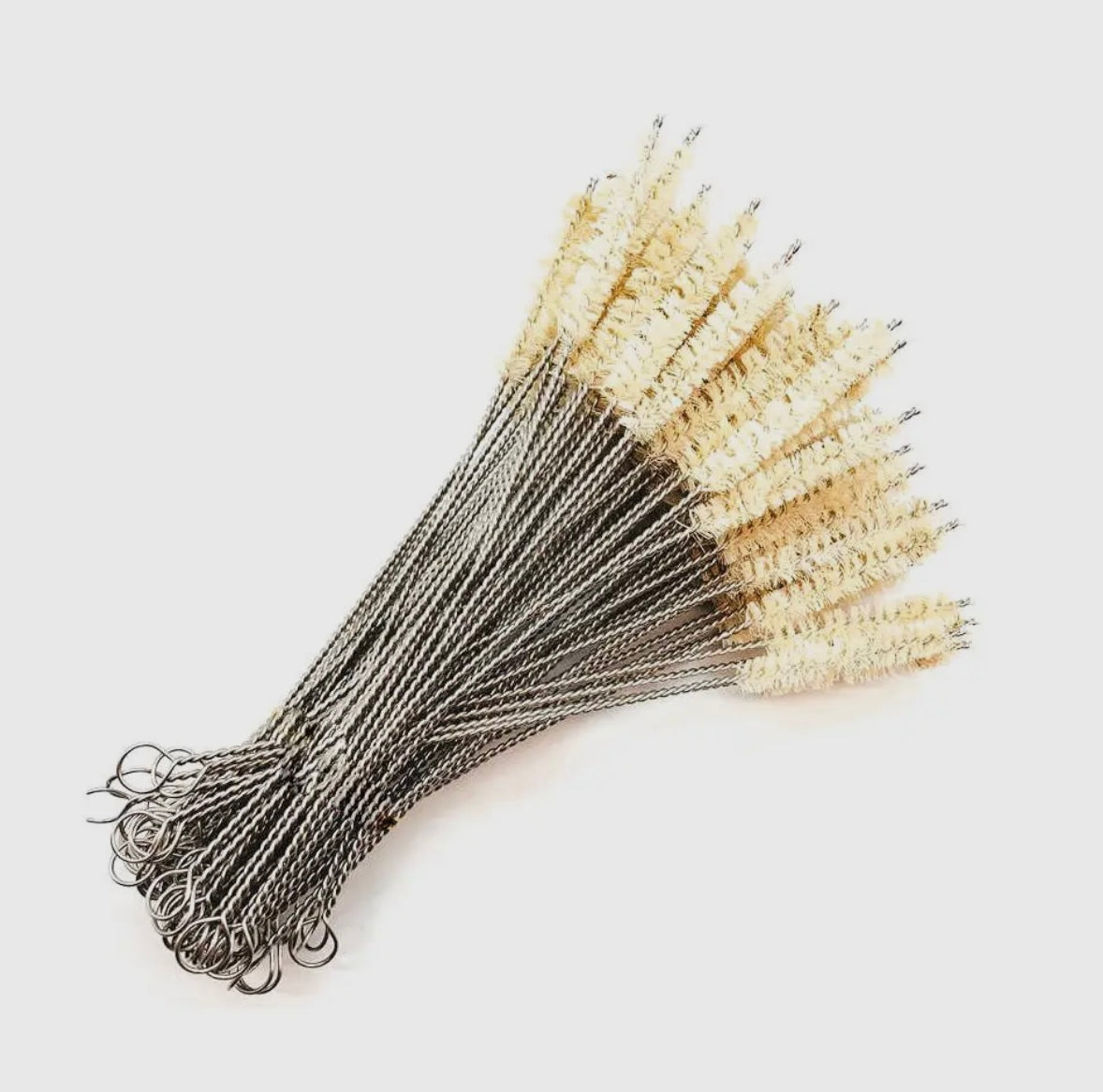 Eco-friendly coconut straw cleaning brush with natural bristles